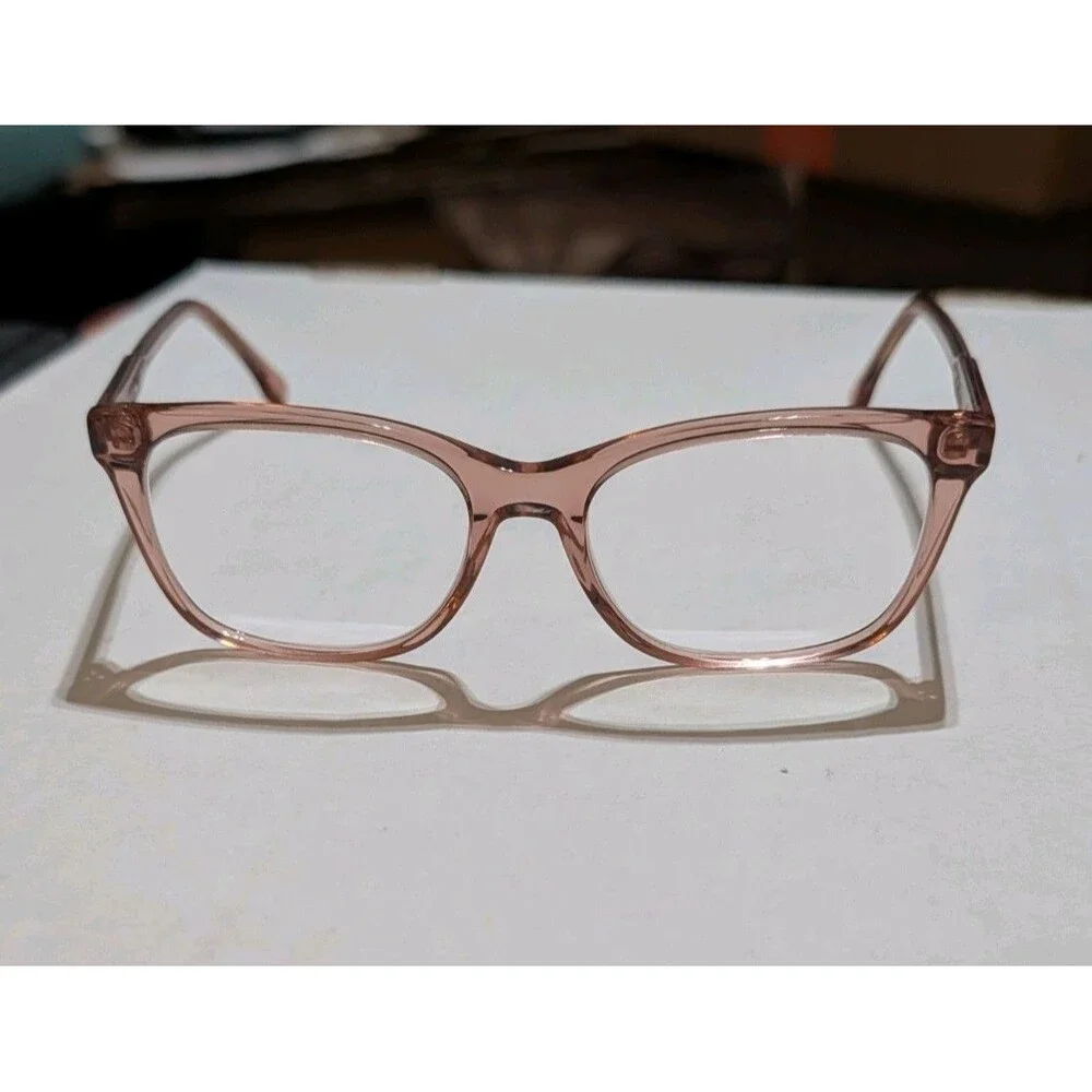 Lacoste L2870 Glasses Frames Translucent Rose Pink Clear Crystal 54-17-140 Women